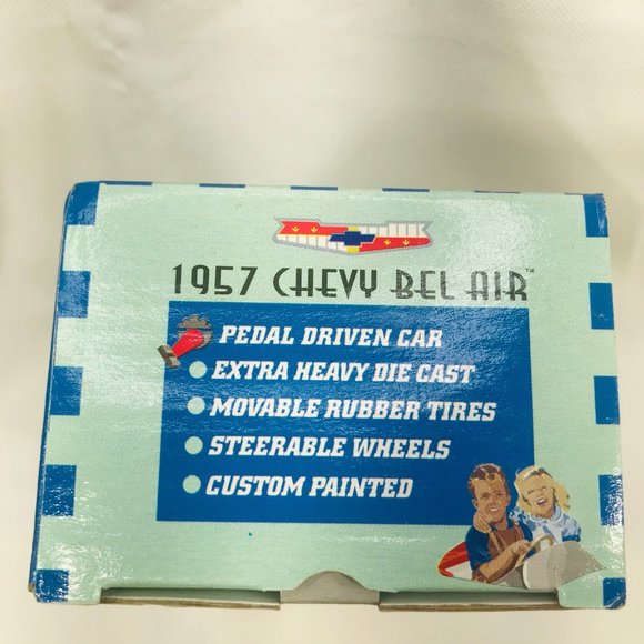Gearbox 1997 Vintage 1957 Chevy Bel Air Convertible Serial #04290 Pedal Car New - Picture 6 of 10